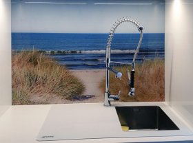 Motivscheiben aus Glas : Küchenrückwand mit Fotomotiv 